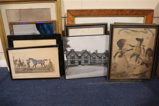 A quantity of assorted prints, drawings and photographs